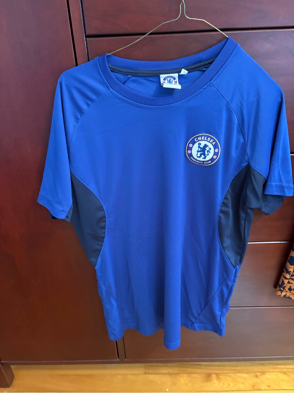 Men's Blue Performance Short-Sleeve Shirt
